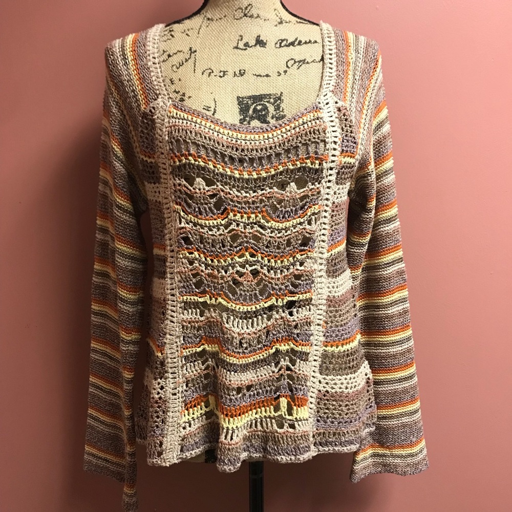 Free People The Phoenix Open Weave Sweater